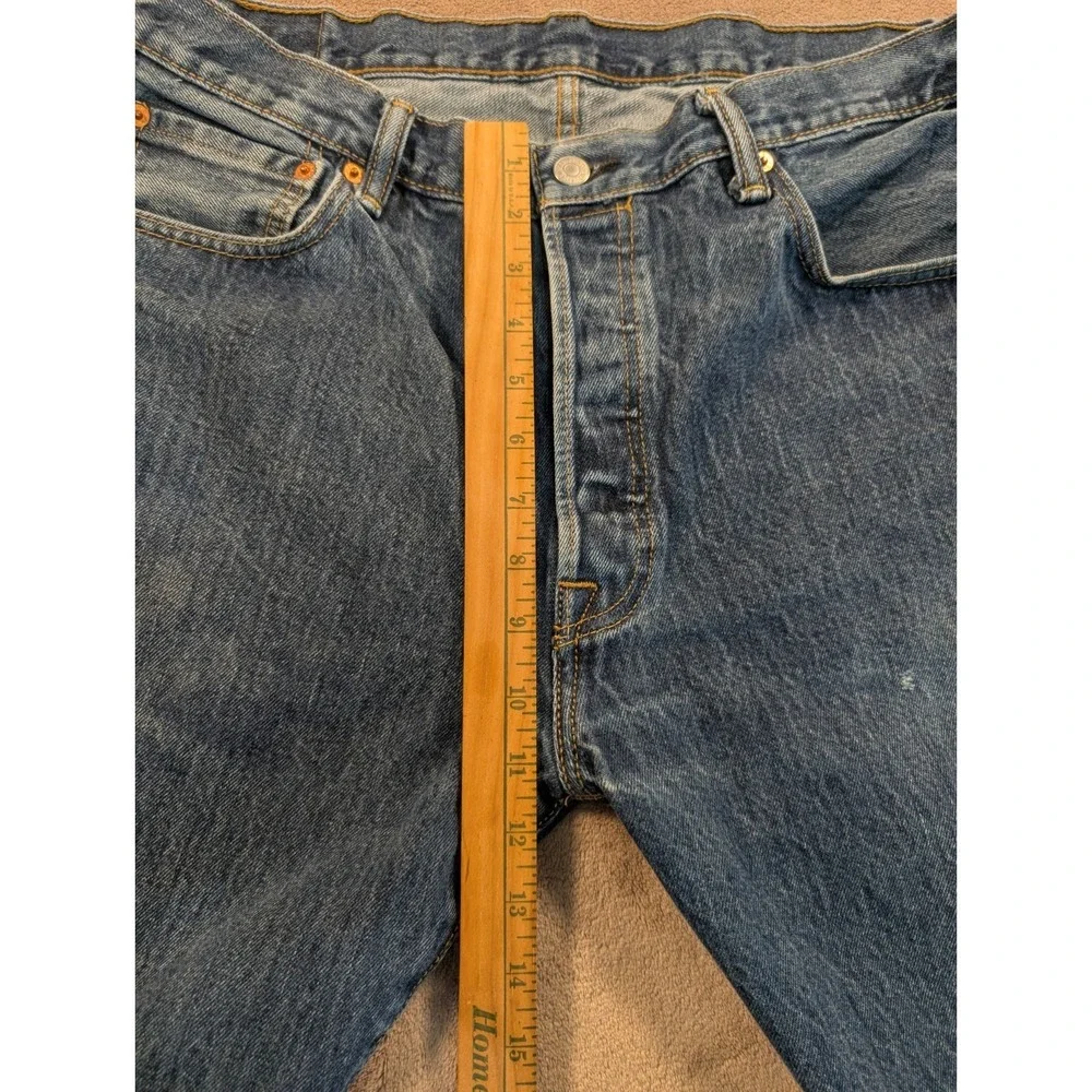 Levi's 501 Original Jeans Mens Size 36x34 Button Fly Straight Leg Faded